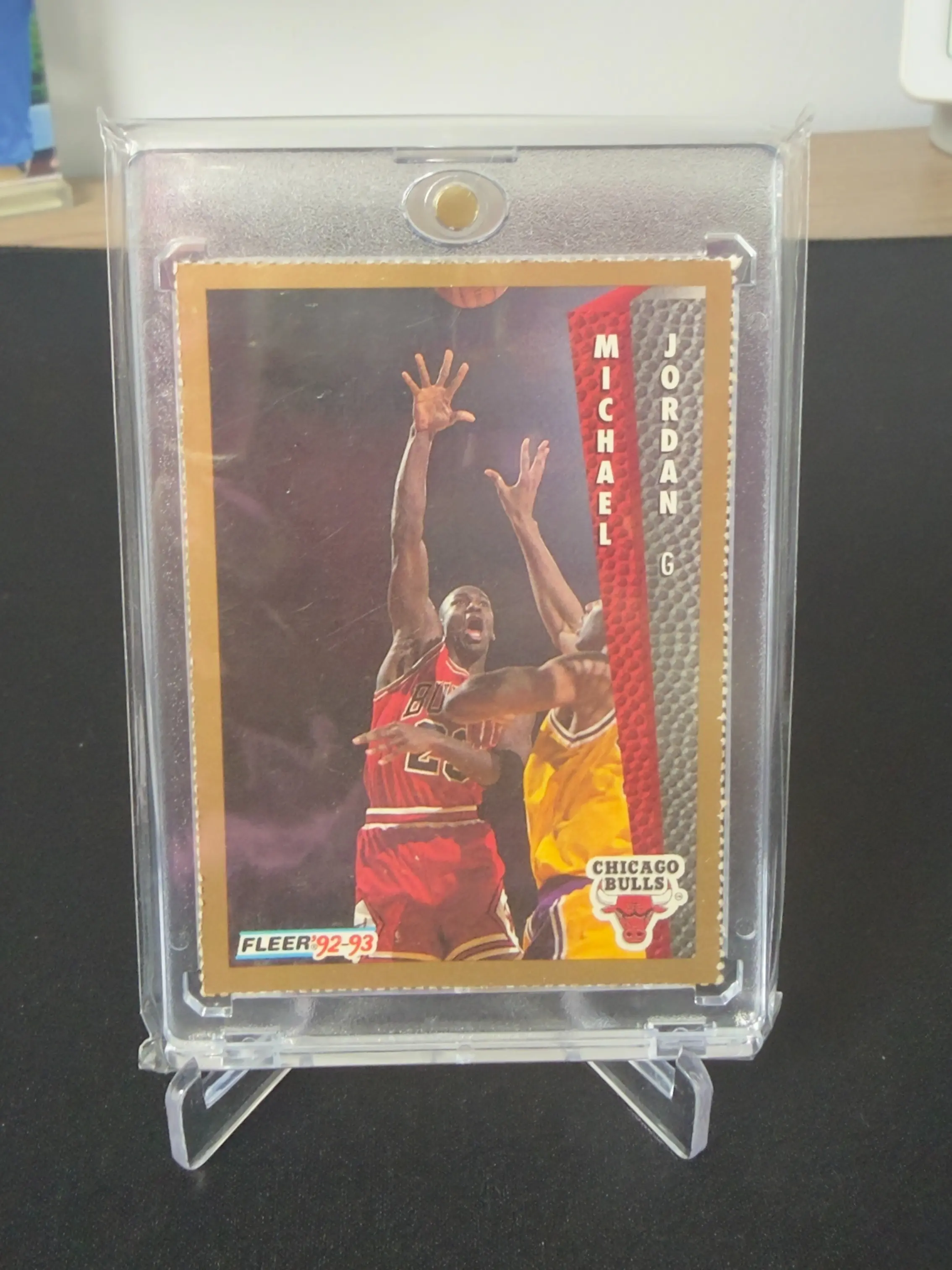 1992-93 Fleer Michael Jordan #32 Promo Sheet Perforated Edge Chicago Bulls
