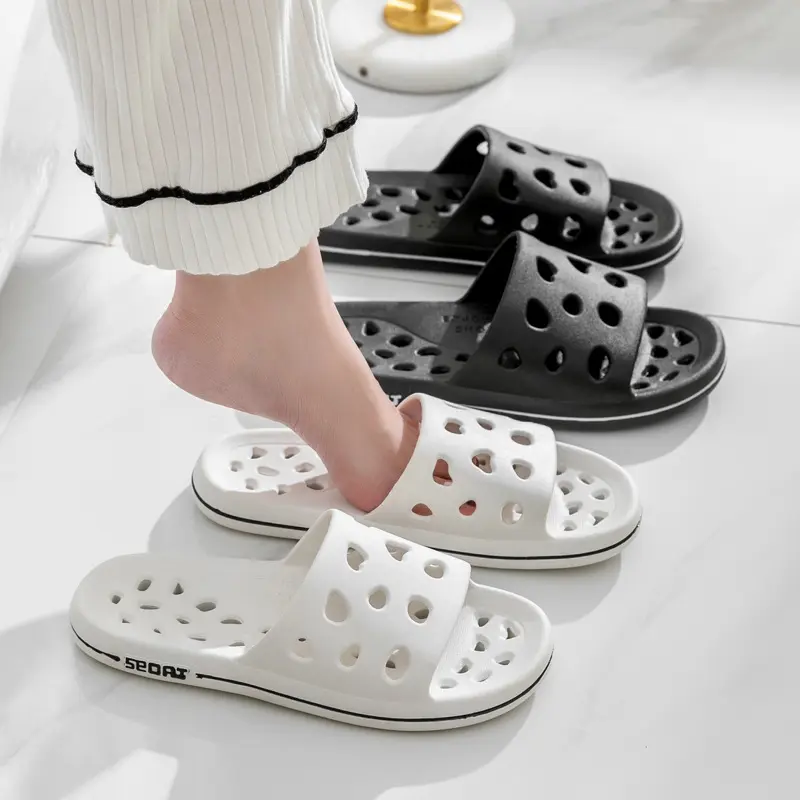 Shower Shoes Quick Dry Non-Slip Bathroom Slippers for Men Women Dorm Home Slides