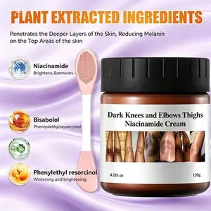 Dark Spot Remover Skin Corrector Cream forArmpits Knees Elbows More 120g【Buy 1 Cream, Get Free Brush】