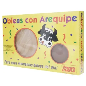 Santa Clara Sweet Bonbon Candy Snack with Arequipe Paste - Pack of 16