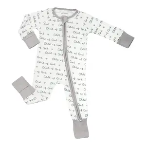 LollyBanks Bamboo Baby Pajamas, Gender Neutral Baby Romper, Ultra Soft Breathable Bamboo Sleepers for Newborn Infant Toddler, Zipper One Piece Baby Sleepers for Boys Girls, Baby PJs for Sleep & Daily Wear #BambooBabyPajamas #BabyRomper