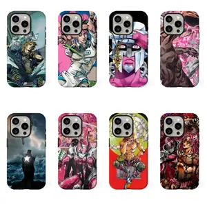 Anime J-JoJo B-Bizarre Adventure J-Joseph Joestar Crystal Fashion Colorful Phone Case Film Shell ForiPhone 17 16 15 14 13 12 11 Pro Max Plus Air Protective Drop-proof Gift Unique Design