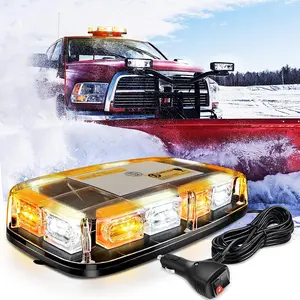 Nilight 12 Inch Roof Top Strobe Lights 48LED LED Flashing Light Bar Magnetic Mount for Cars, Trucks, Tractors, Snow Plows, and Construction Vehicles