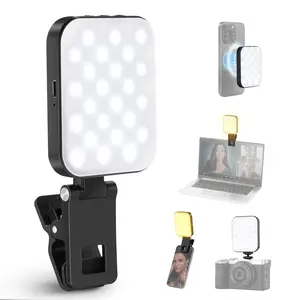 NEEWER Basics BL48B Magnetic Selfie Light for MagSafe, Rechargeable Clip-On LED Fill Light for iPhone, Dimmable Portable Lighting for Video Recording, Selfie, Vlogging, Live Streaming