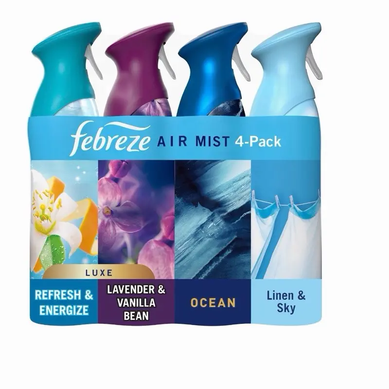 Febreze Air Mist Air Freshener Spray, Mixed Scent, 4ct., 32.4 oz.