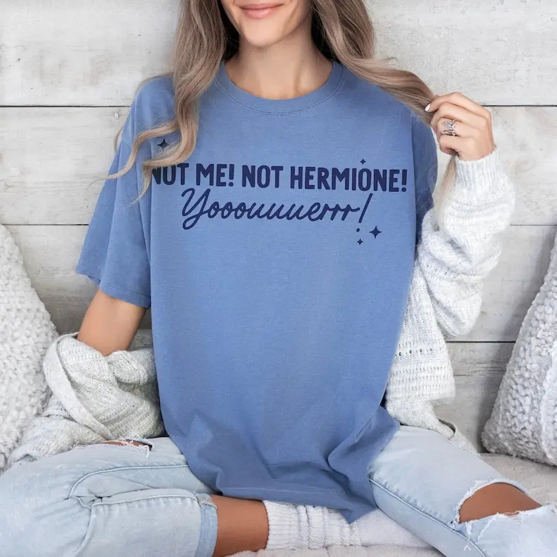 Ron Chess Comfort Colors Tee - Not Me Not Hermione You Shirt, Wizard Chess, Once I Make My Move LQ