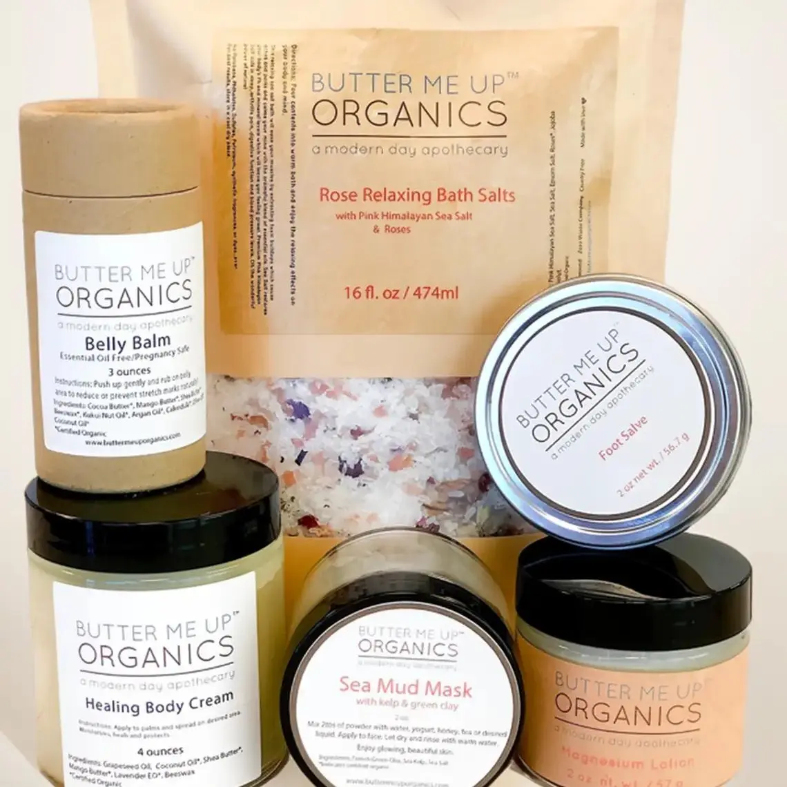 Expectant Mother Comfort Kit / Pregnancy Gift Set Organic Natural Maternity Set