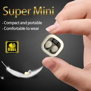 ear open bluetooth Super Mini Earbuds Wireless Headset High-Quality Bass Sound for Sports Sleep Work In-Class Invisible Wear Black White Beige Compact and Portable Holiday Gifts Stereo TWS Bluetooth  ear  freedom