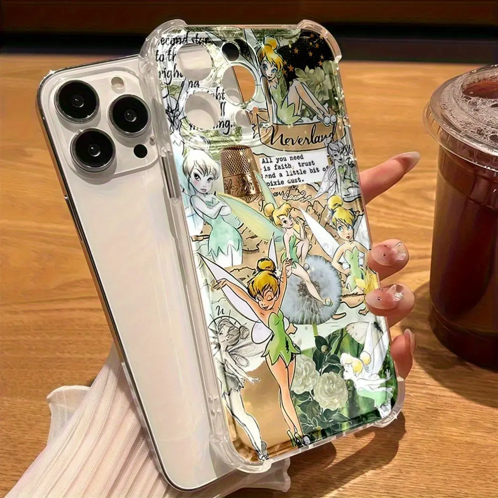 Tinker Bell TPU Protective Flexible Shell - Shockproof Cellphone Case for iPhone 11-17, Ideal Birthday Gift for Loved Ones, Mobile Phone Accessory