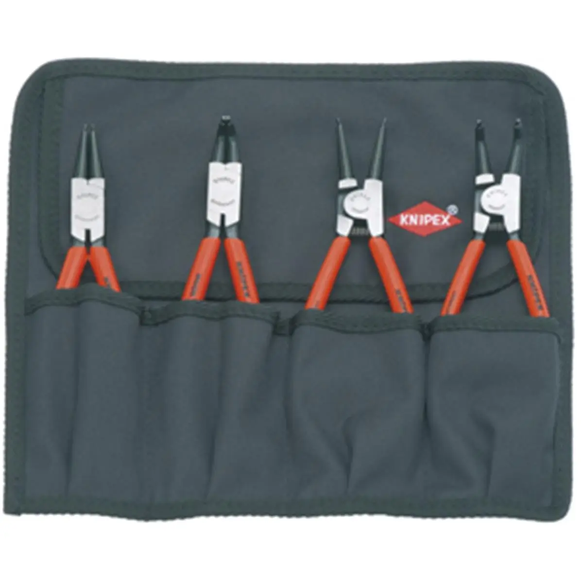 Knipex Tools 4-Piece Cir Clip Pliers Set, Professional Hand Tool for Precision Snap Ring Removal and Installation, 4 Piece Set, All Seasons