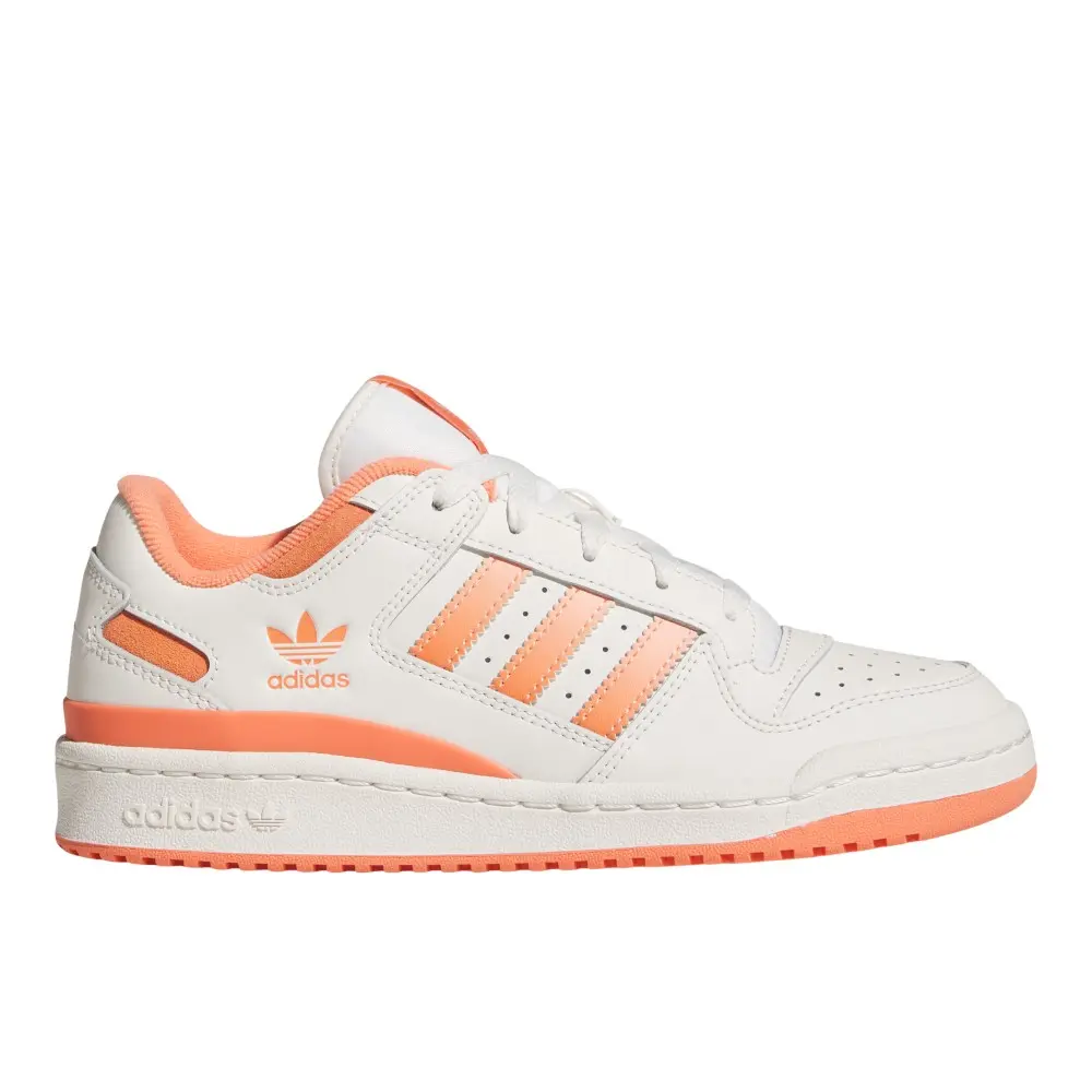 adidas Womens Forum Low Cl Sneakers Shoes Casual - Off White, Orange