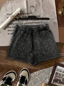 Women's Plain Flap Pocket Cargo Shorts, Casual Streetwear Shorts for Summer, Ladies Bottoms for Daily Wear