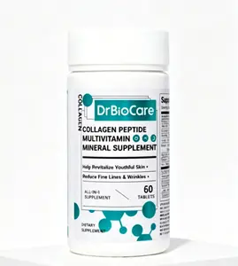 Edible Complete Dietary Supplement by DrBioCare, Multivitamins Collagen Probiotics for Health & Beauty Support