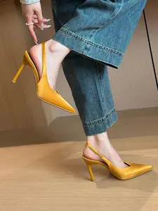 Women's Minimalist Elegant Plain Color Stiletto Heels, Trendy Pointed Toe High Heels, Fashionable Heels for Party & Daily Wear, Classy