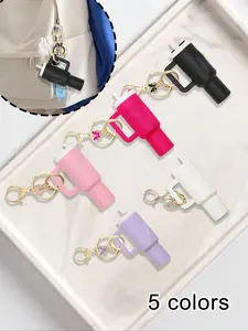 Stanley Cup Mini Roller Keychain Accessory, Butterfly Decoration, Personalized Bag Charm, Women's Wallet Handbag Backpack Cute Cup Keychain