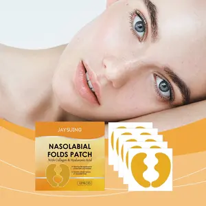 Jaysuing Nasolabial Folds Patch | Collagen Hyaluronic Acid Anti-Wrinkle Patch, Gentle and Soft for Sensitive Skin, Deeply Moisturizing, Hydrating & Firming
