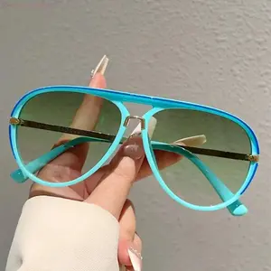 2026 New Unisex Women's Retro Aviator Sunglasses - Gradient Lens, Classic Metal Frame, Lightweight Vintage Eyewear for Daily Wear, Outdoor Activities, Women's Sunglasses