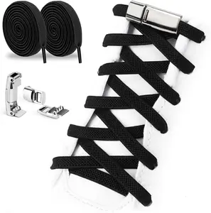 Elastic Shoe Laces - Elastic No Tie Shoelaces for Adults Kids Casual Footwear Parent Sneakers One Size Fit All Shoes & Easy to install