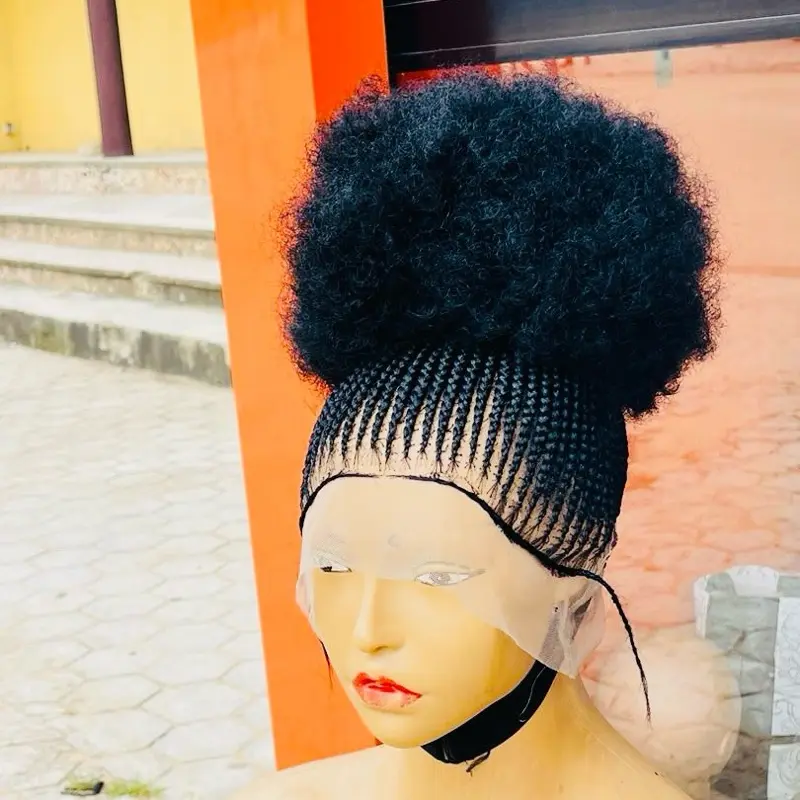 Braided Afro 100% Hair - Natural Look & Feel for Stylish Wear Deep Wave Human Lace Wig quick dark budget wigs