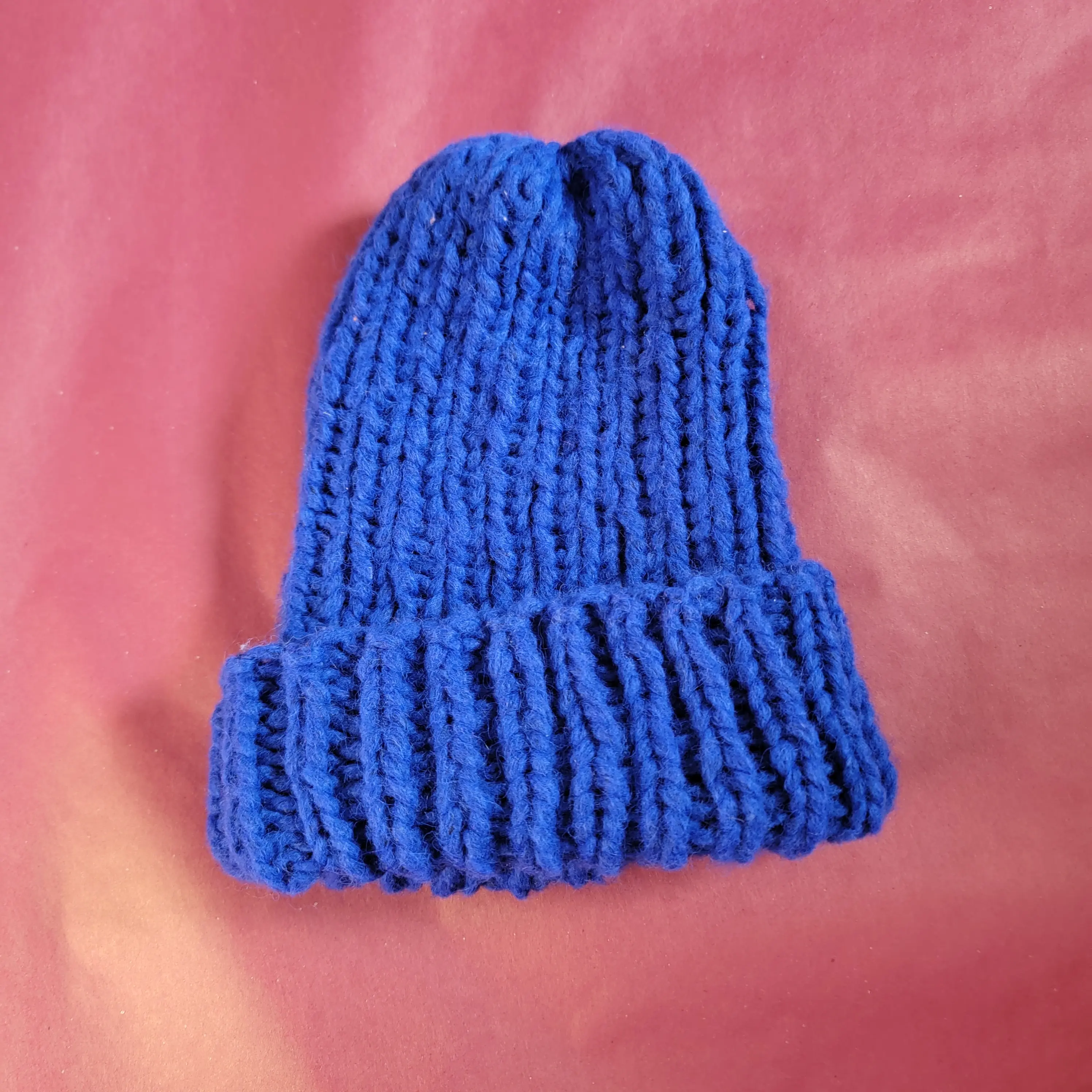 Royal Blue Chunky Beanie