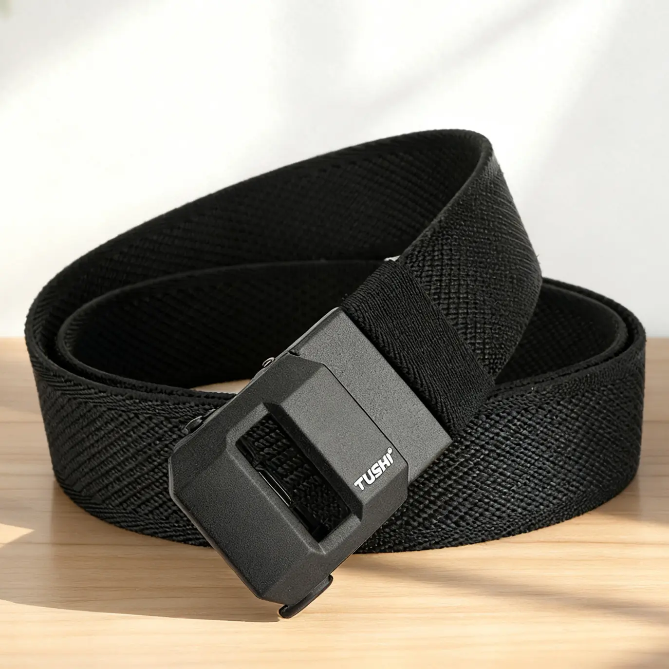 Men's Outdoor Tactical Belt - Adjustable Buckle Heavy-Duty EDC Gun Belt, Reinforced Tactical Accessories