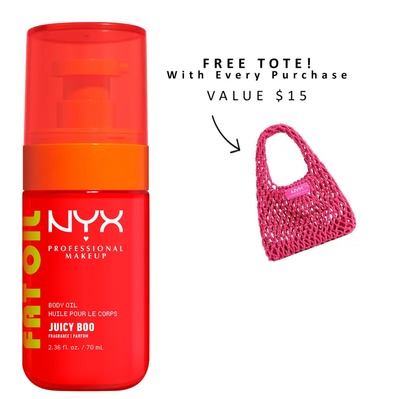 [NEW] Juicy Boo Fat Oil Scented Body Oil, 24H Hydration, 4 Glowy Finishes, NYX Professional Makeup