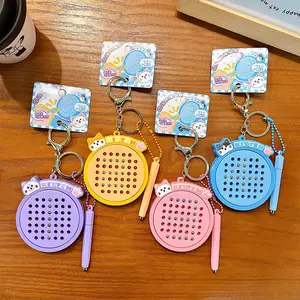 Cat Doodle Keychain Fidget Magnetic Bead Art Portable Stress Relief Gift For Couples Adults