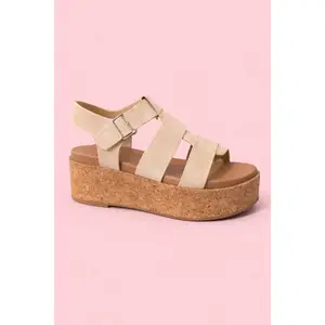 Amanda Cork Platform Sandals
