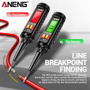 ANENG B16 Digital Voltage Detector Pen, NCV Contactless Tester, AC Voltage Meter with Sound & Light Alarm, Line Break Detection, Screwdriver Function, Ideal for Electricians, Auto Mechanics & Electronics Hobbyists