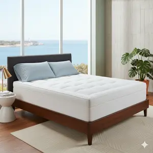 Extra Thick 4 Inch Mattress Topper Queen – Ultra Plush Pillow Top Bed Pad with Breathable Fabric, Deep Pocket Stretch Fit Mattress Enhancer for Back Pain Relief, Pressure Support and Hotel Style Soft Sleeping Comfort