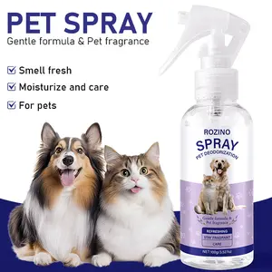 Pet deodorizing spray, 100g size, mild formula, pet-specific fragrance, fresh and lingering, caring for pets and improving their living environment