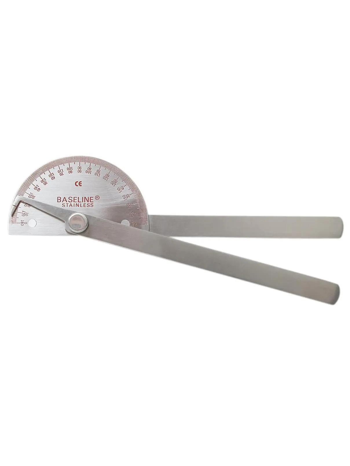 Fabrication Enterprises Baseline Metal Goniometer - 180° Range - 8 in. Legs