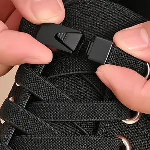 2pairs Unisex Elastic Shoe Laces, No-Tie Lazy Shoelaces with Buckle, Sneaker Straps, Easy Fastening, Comfortable and Durable