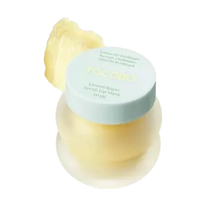 TOCOBO Lemon Sugar Scrub Lip Mask - Overnight Hydrating & Exfoliating Treatment for Dry, Sensitive Lips - Vegan, Rinse-Free Formula (20ml)