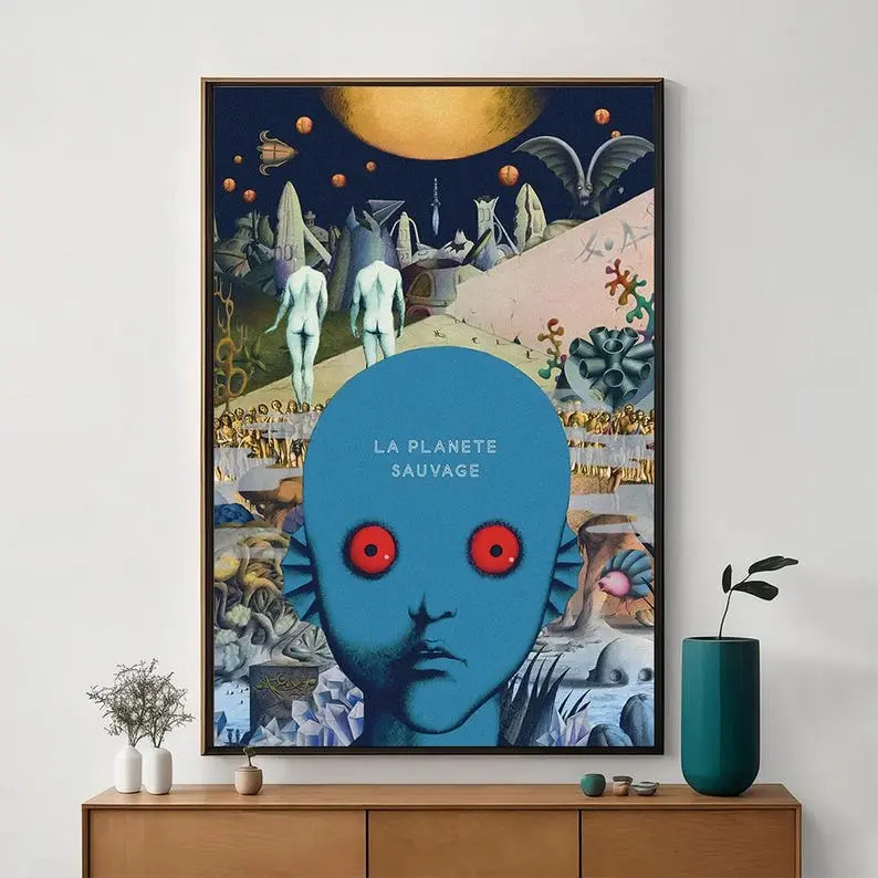 Fantastic Planet Movie Poster, Unique Cinema Art, Fine Art Print, Perfect Gift for Film Enthusiasts, Home Decor