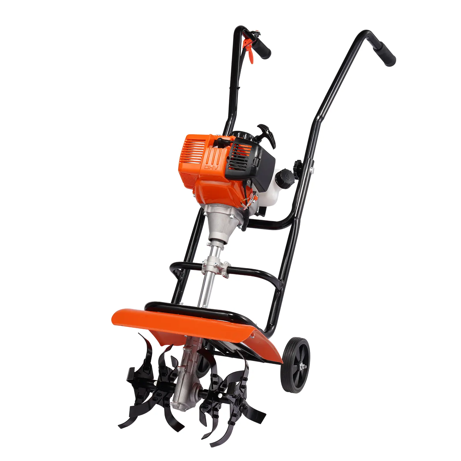 【summerfinds】VEVOR Tiller Cultivator, 31CC 4-Stroke Garden Cultivator, Tiller with 4 Steel Adjustable Front Tines for Lawn, Garden and Field Cultivation, Tool, Metal, Gas Powered Tillers