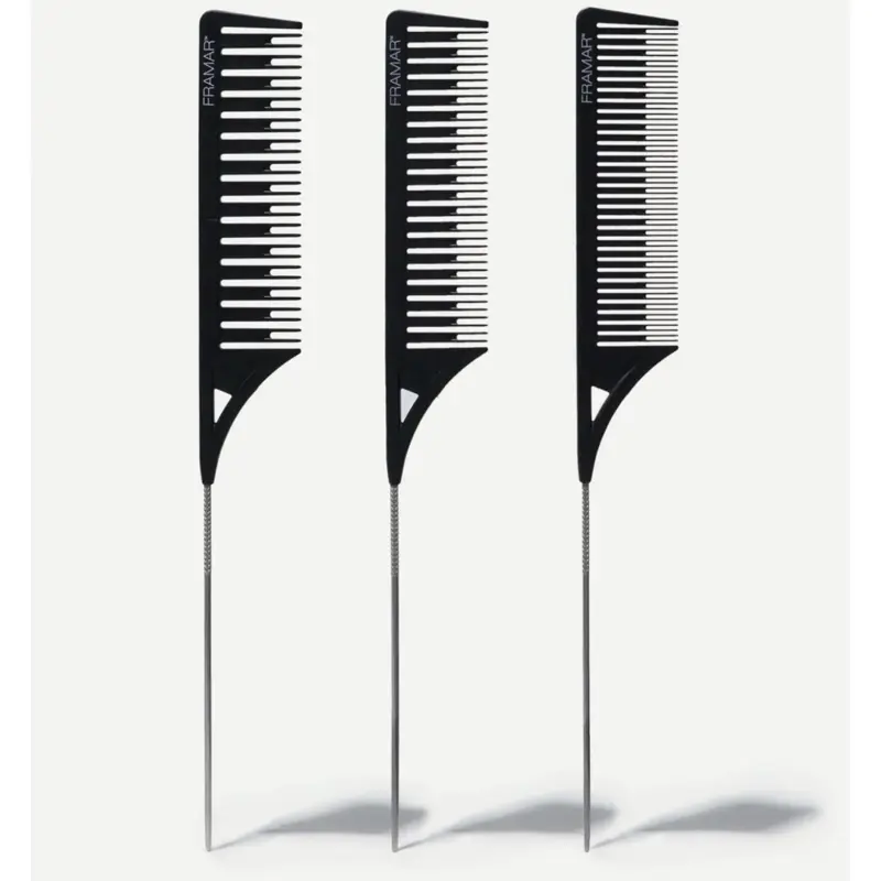 Dreamweaver Highlight Comb Set - Professional Highlighting With Parting Tip  Hair Dye Foiling Combs For - 3 Pack Pastel