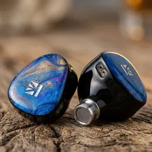 KBEAR KBO2 Dual Driver IEMs Beryllium Dynamic Driver+ Bone Conduction Hybrid In Ear Headphones With Detachable Cable
