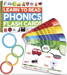 Bambino Tree Phonics Flash Cards - Learn to Read in 20 Phonic Stages - Digraphs CVC Blends Long Vowel Sounds - Educational Study for Kids Ages 4-8 summerwins