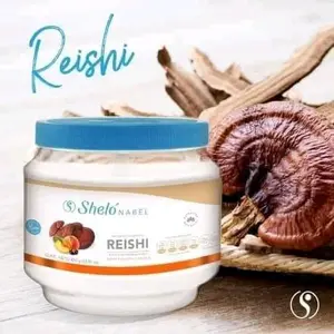 Generic Reishi - Suplemento antioxidante de hongos en polvo, mezcla de durazno, ciruela, Shelo Nabel, 15.87 onzas