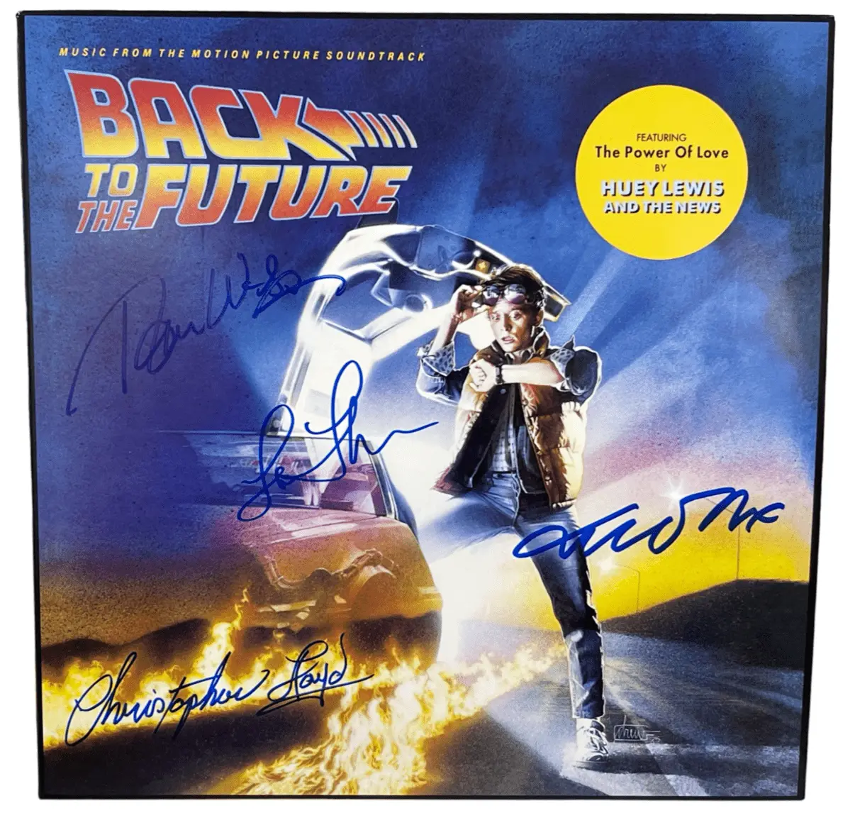 Back to the Future Cast Authentic Autographed Vinyl Record