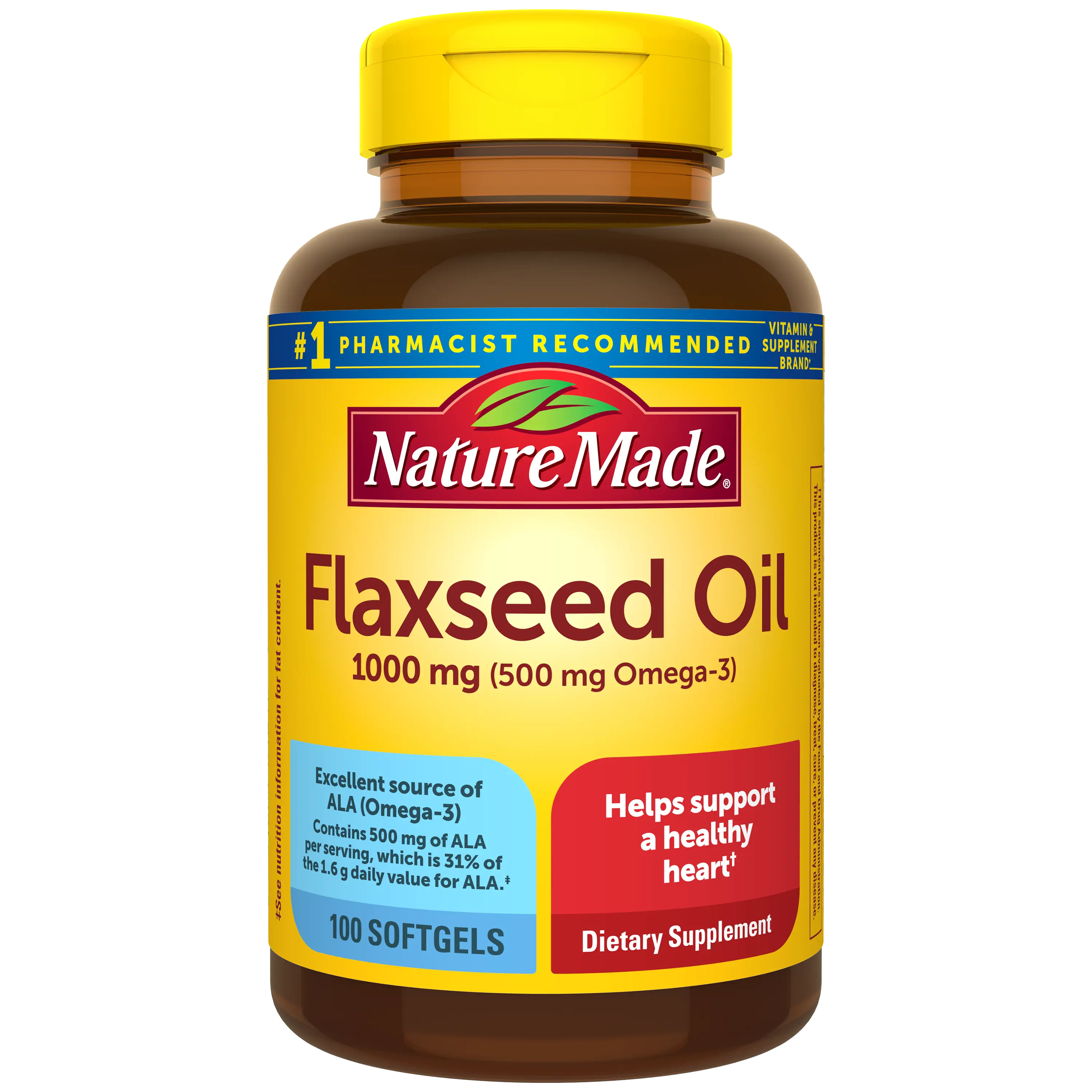 Flaxseed Oil 1000 mg Softgels