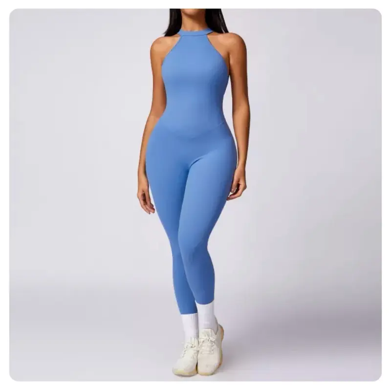 V Backless Women’s Backless Jumpsuit Bodysuit