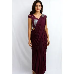 Ready to Wear SAREE with Designer Blouse