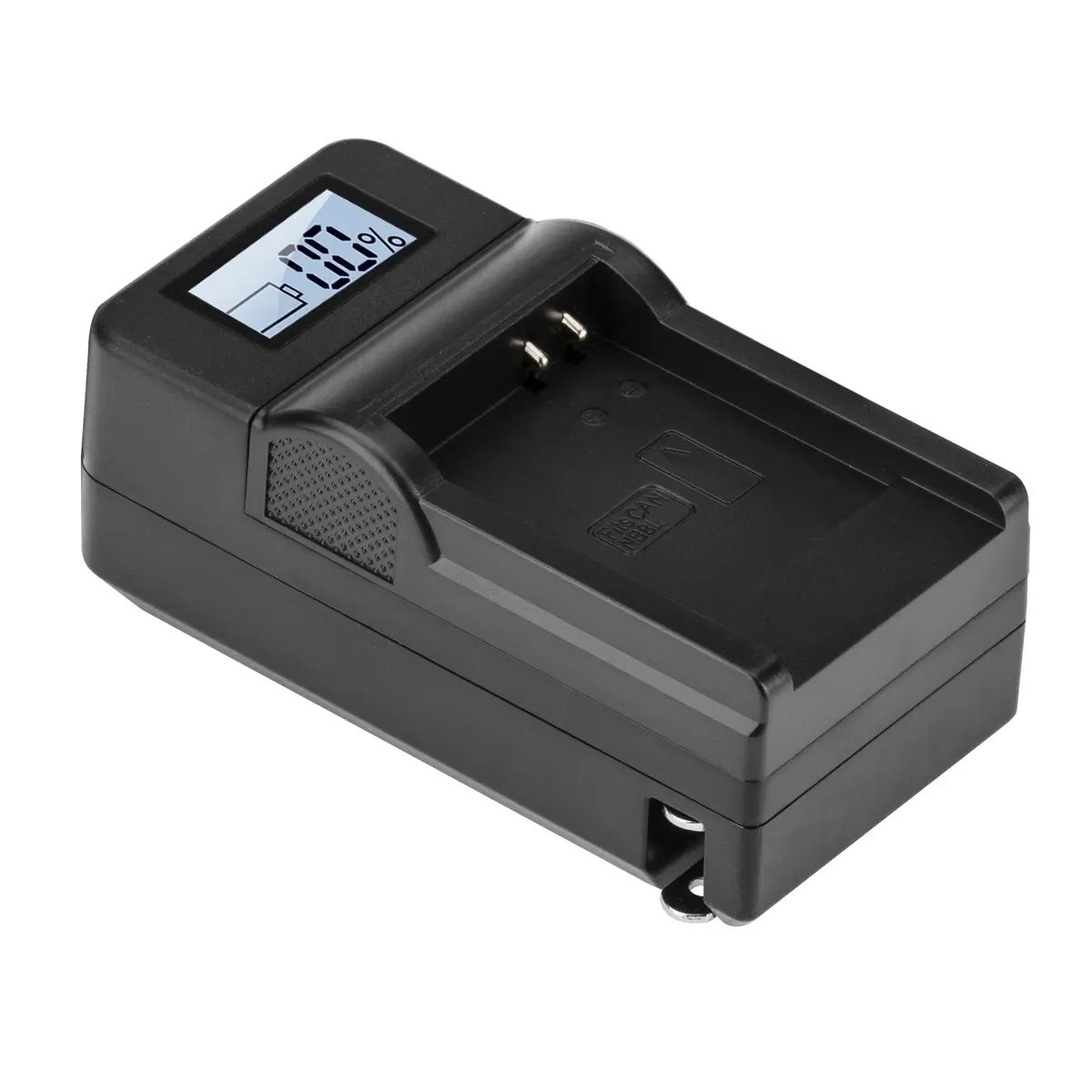 Compact Green Smart Camera Charger with LCD Display - Plug-in Digital Charging Accessory for Canon NB-8L