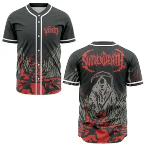 Unisex Svdden Death Baseball Jersey, EDM Festival Music Shirt
