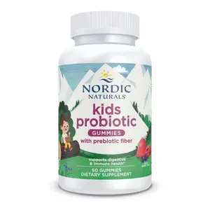 Nordic Naturals Kids Probiotic Gummies - 1.5 Billion Live Cultures, 60 Count