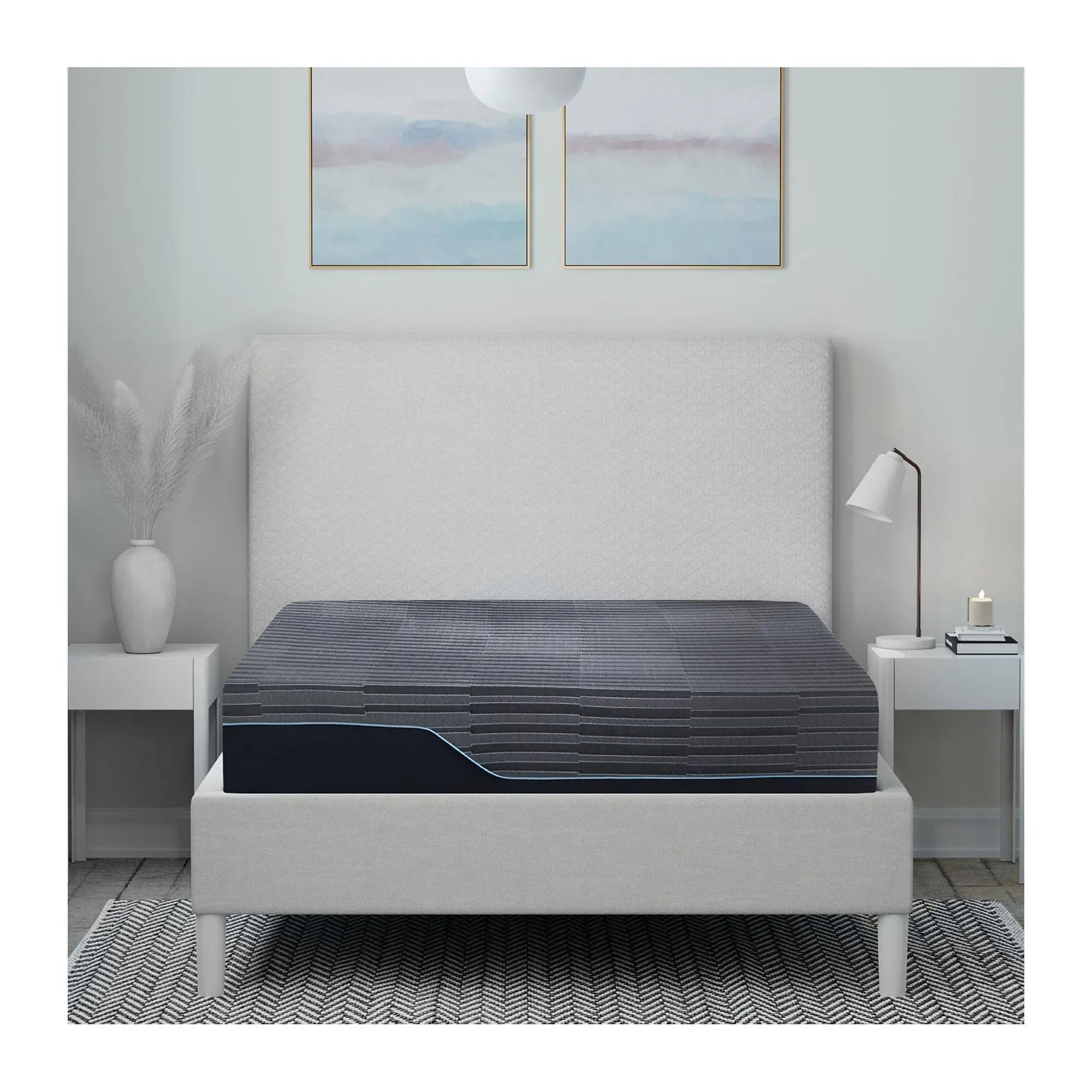 Bodipedic 12-Inch Triple Layer Memory Foam Mattress, King