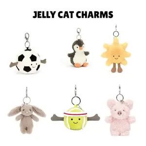 Cute Jellycat Bag Charm – Cute Stuffed Animal Bag Charms and Keyrings for Women Kids Teens, Adorable Gift Idea for Birthdays and Holidays