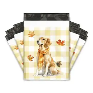 10x13 Golden Retriever Designer Poly Mailers Shipping Envelopes Premium Printed Bags